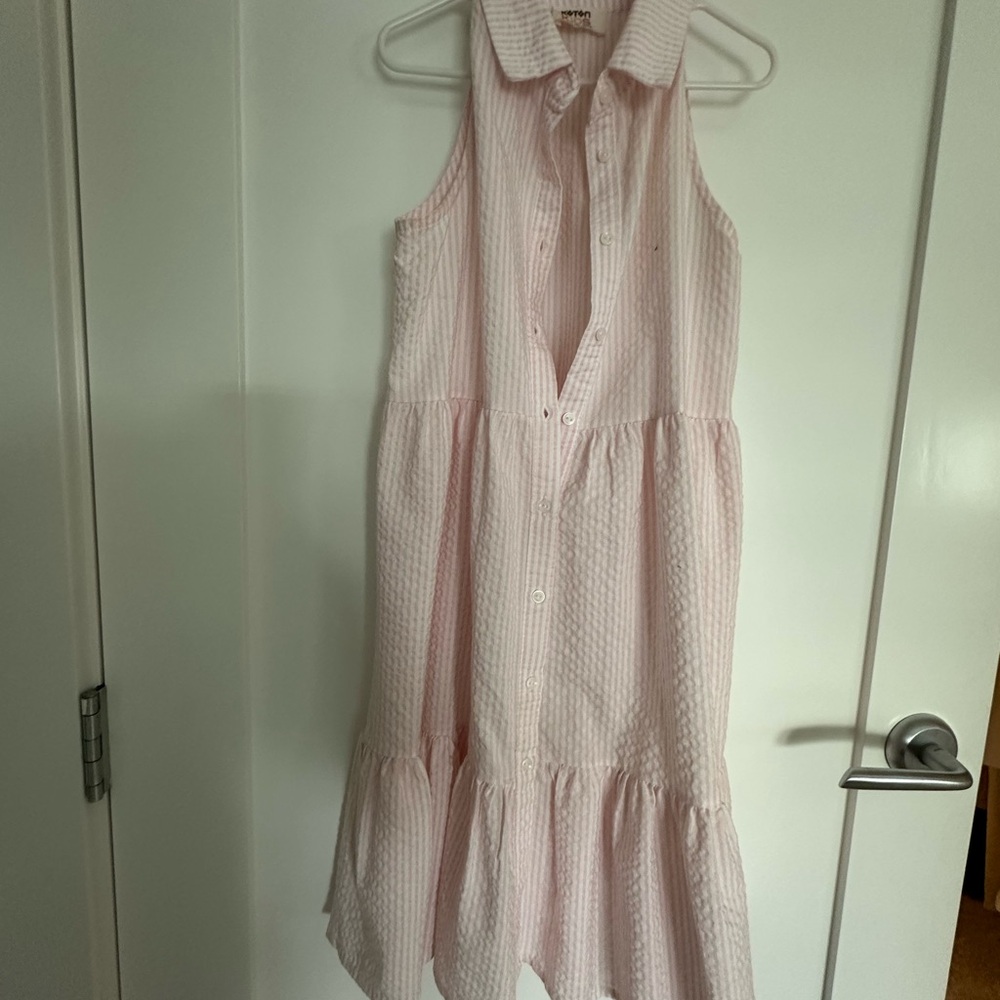Adorable Pink Button-Down Kids Dress